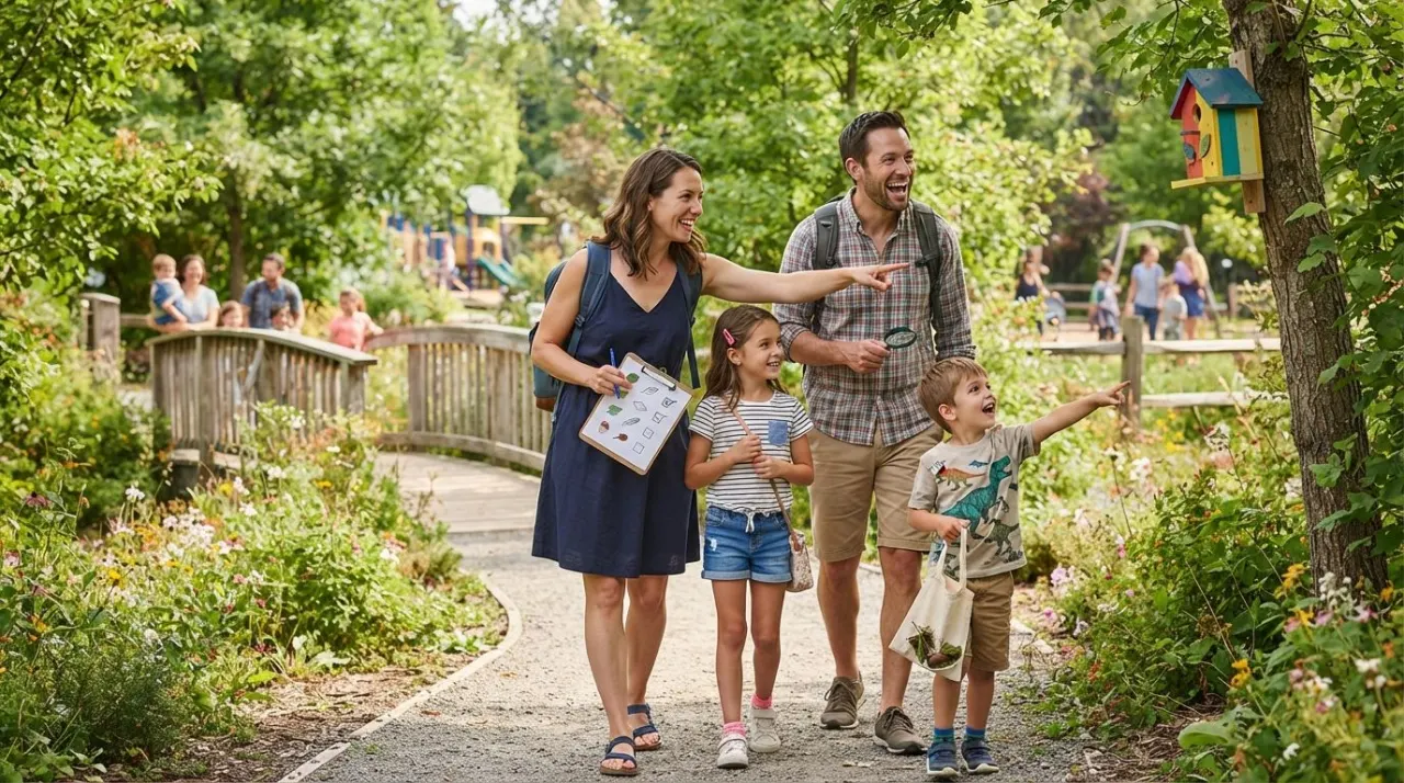 I have this page and need a main image for it. A family on a scavenger hunt

Use the site's established visual style consistently.

Required placement: Page main image. Required output frame