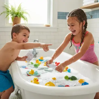 Bathtub Scavenger Hunt Clues